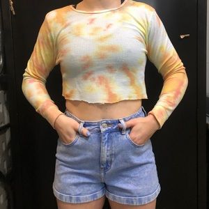 Tie Dye Cropped Thermal